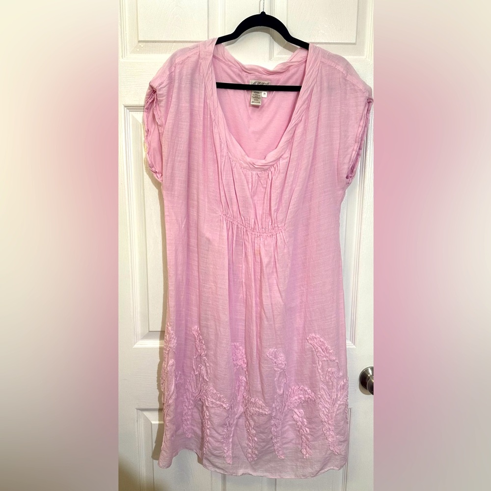 Plus size MSSP fully lined summer dress. Adorable embellishment on skirt. 3X